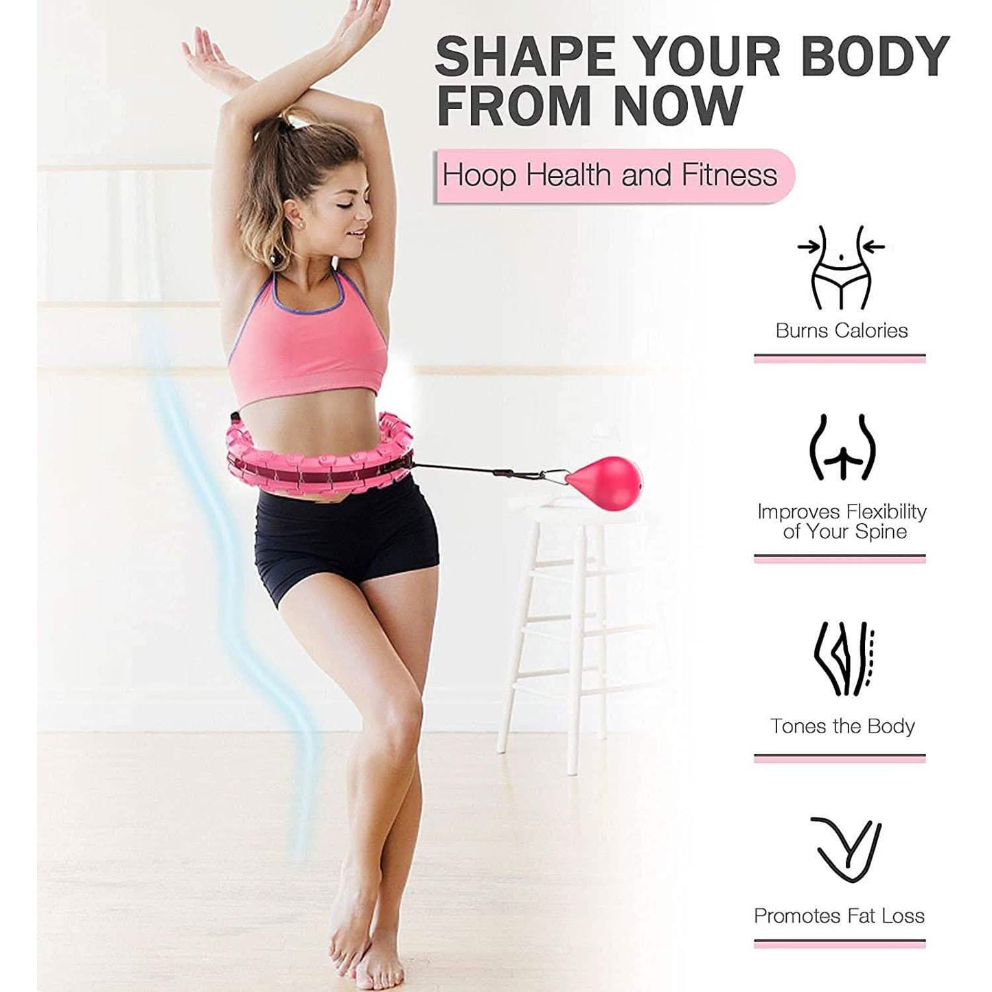 AZ GOGO Smart Hula Weighted Hoops DailySale