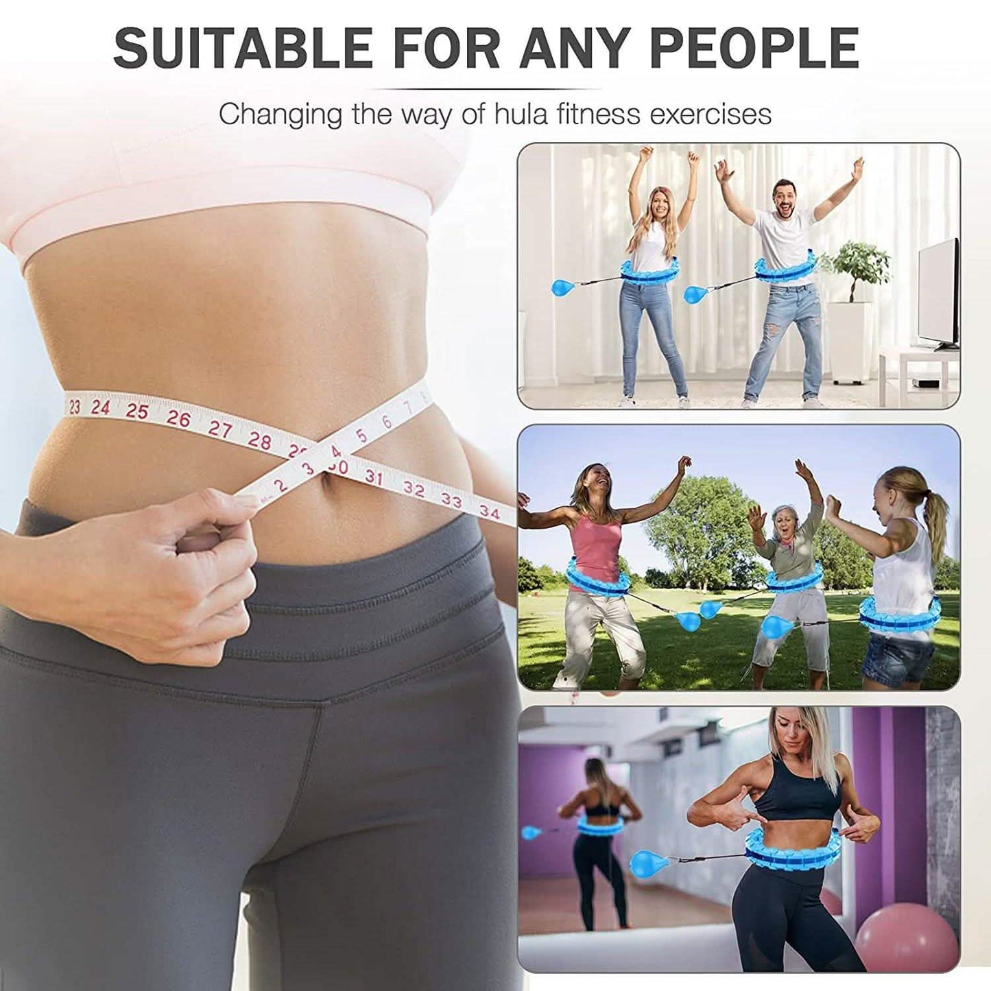 AZ GOGO Smart Hula Weighted Hoops DailySale