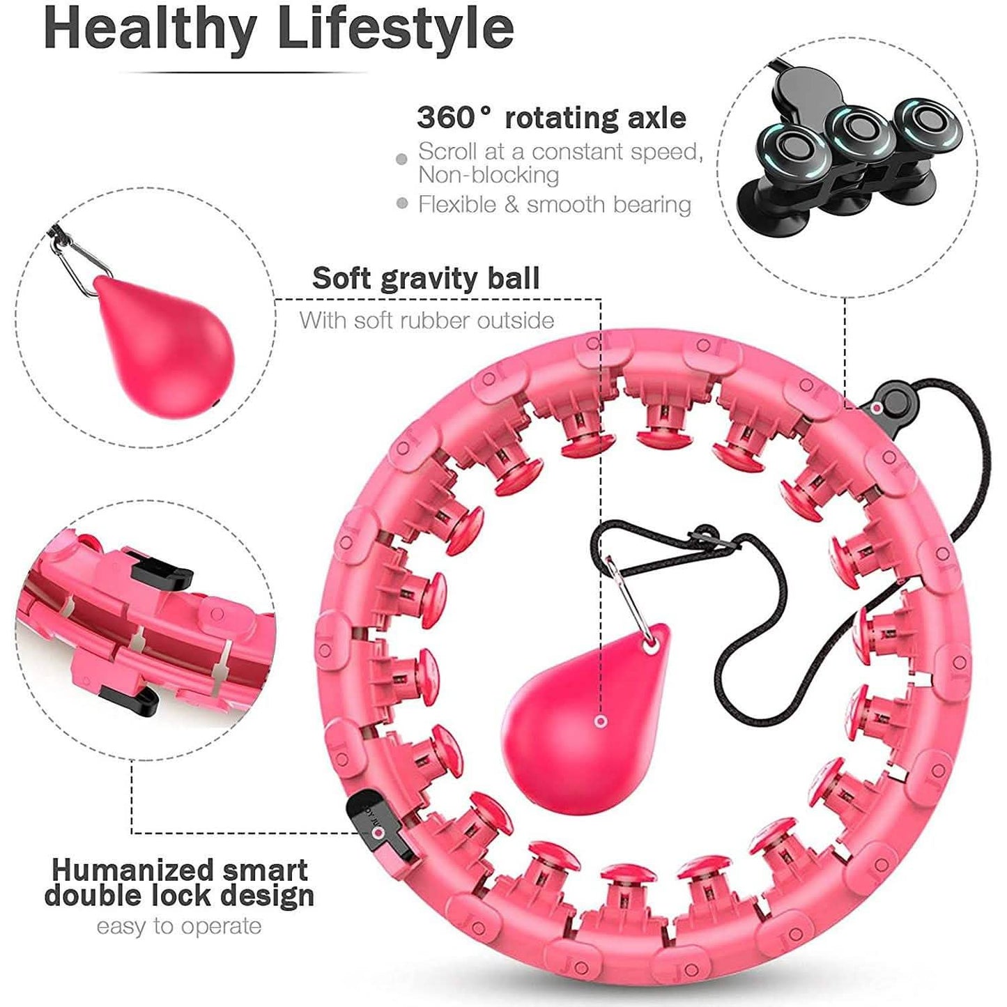 AZ GOGO Smart Hula Weighted Hoops DailySale
