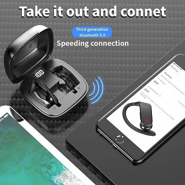 B10 TWS Earhook Sports Fitness Workout Headphones DailySale