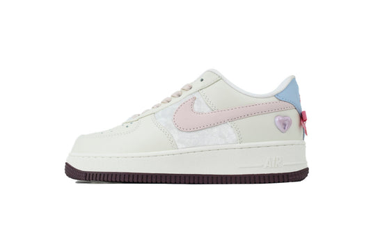LUW Select: Wmns Air Force 1 'Valentine's Day' - Cream, White & Soft Pink Edition Luxury Urban Wear