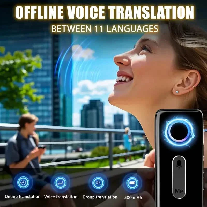 Compact Language Translator – 136 Languages, Two-Way Voice, Portable DailySale