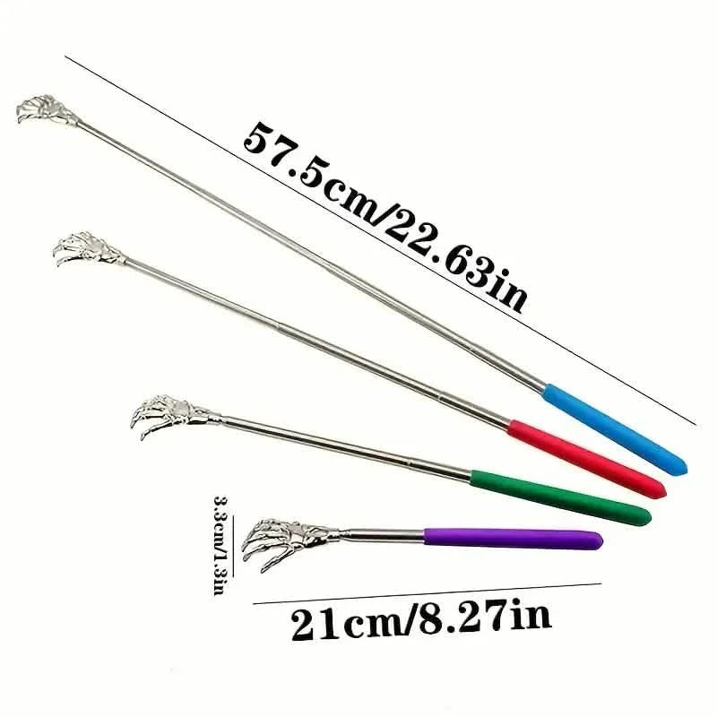 Retractable Back Itching Device – Stainless Steel Claw Massager for Relaxing the Back DailySale