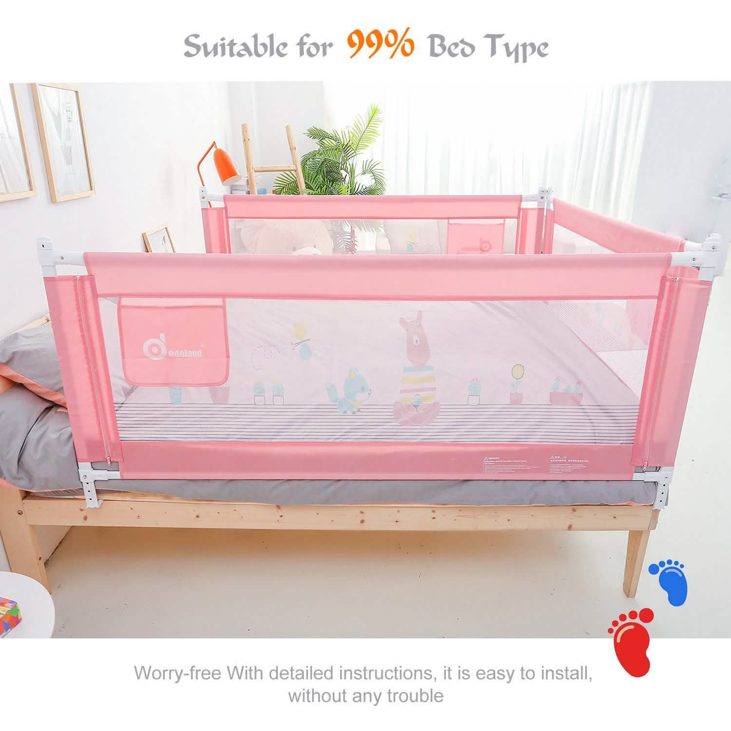 Baby Child Toddler Safety Bed Rail Anti Falling Bed Guard DailySale