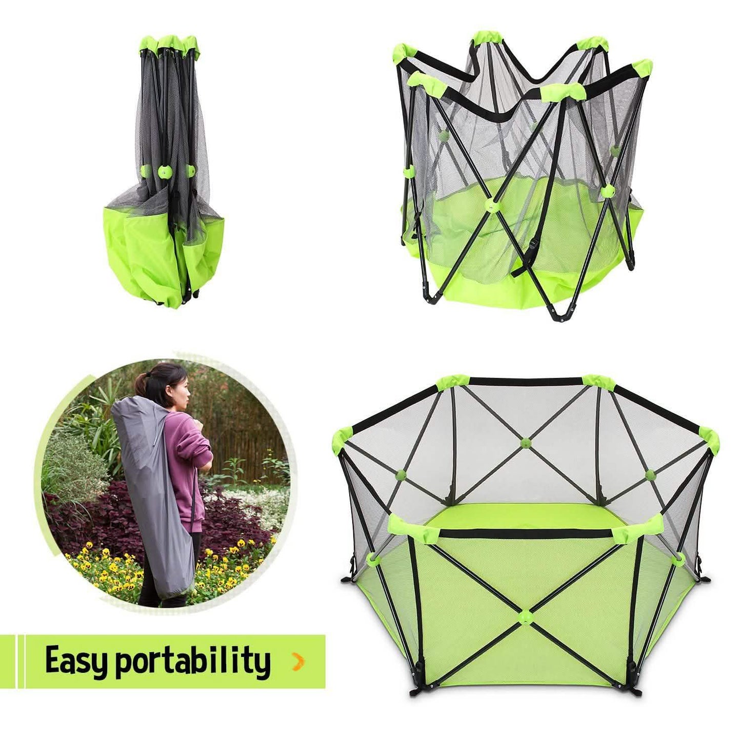 Baby Safe Playpen Portable Play Yard DailySale