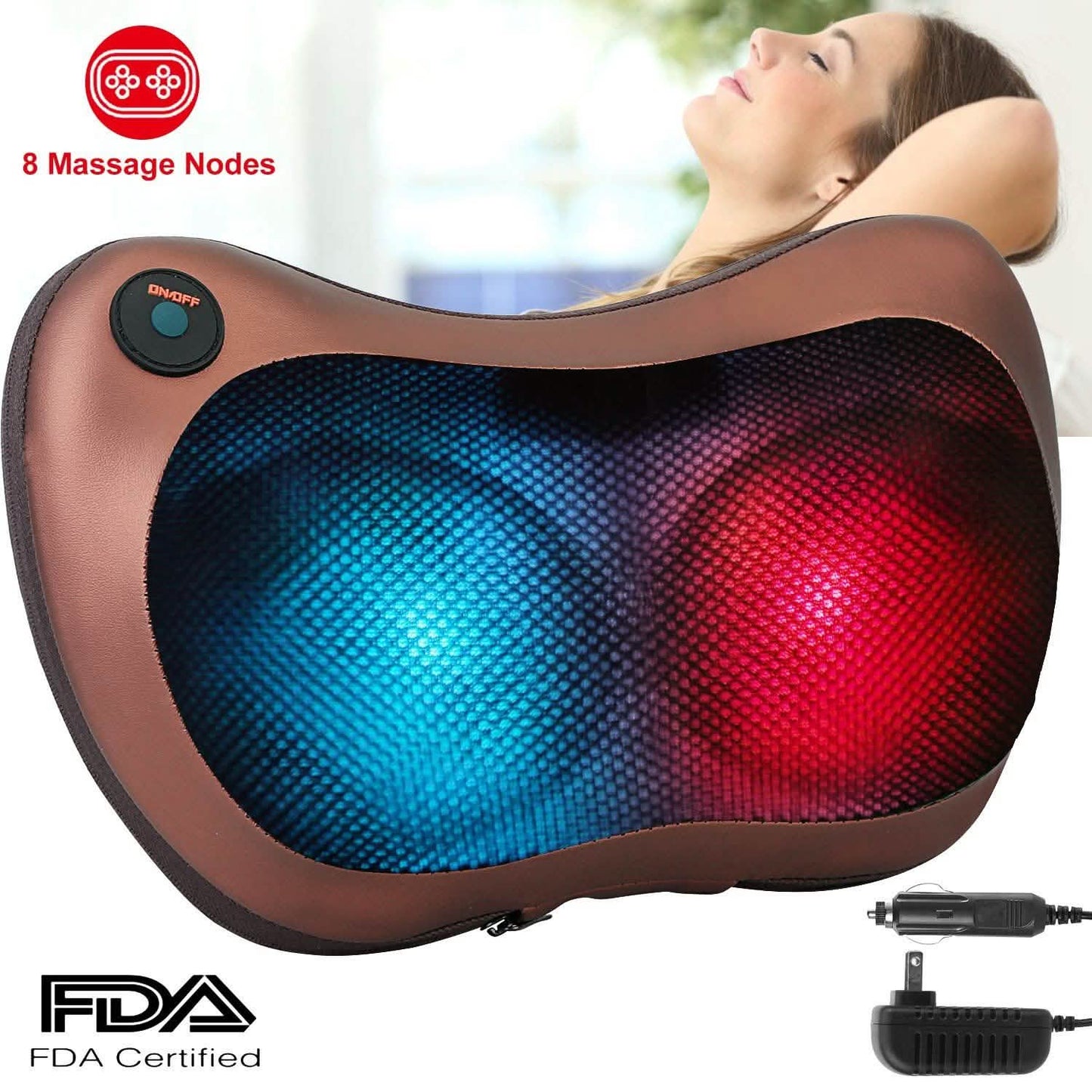 Back Neck and Shoulder Massage Pillow DailySale