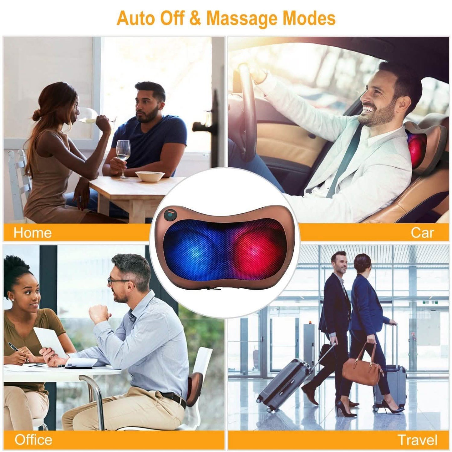 Back Neck and Shoulder Massage Pillow DailySale