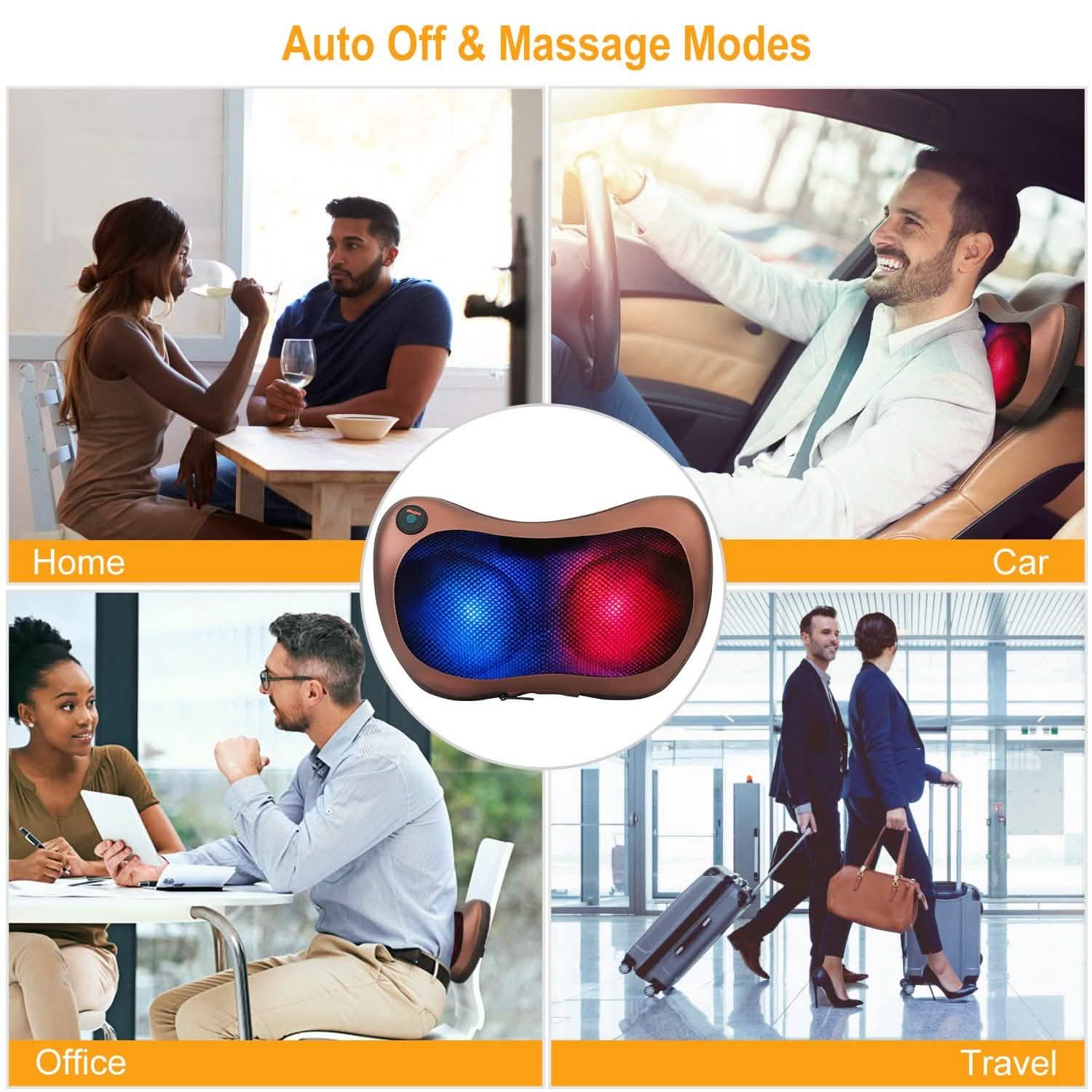 Back Neck and Shoulder Massage Pillow DailySale