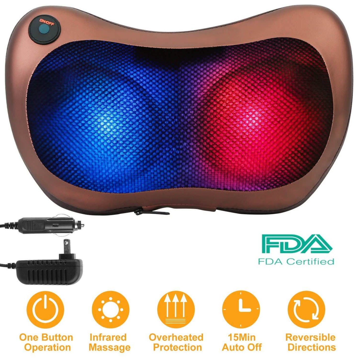 Back Neck and Shoulder Massage Pillow DailySale