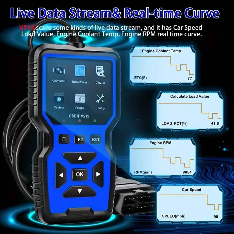 OBD2 Engine Diagnostic Tool – Universal Code Reader (Blue) DailySale