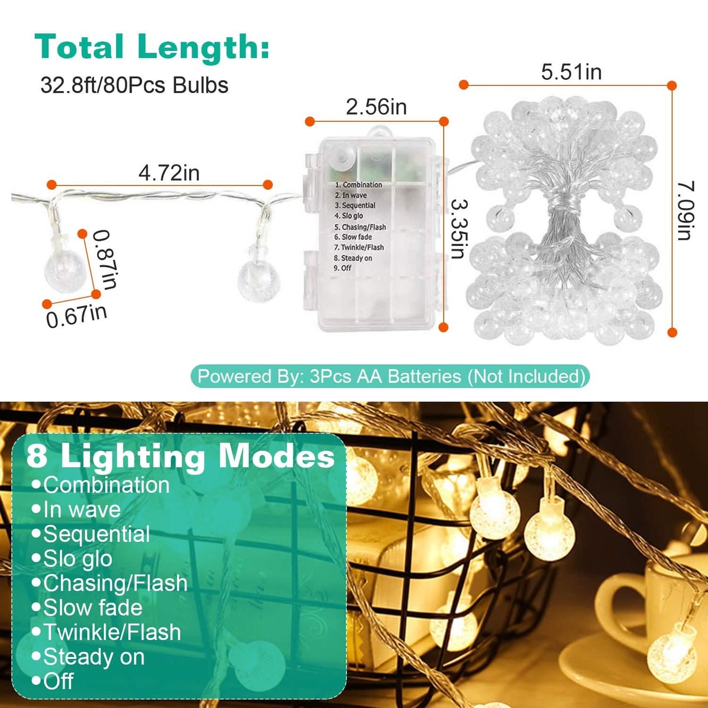 Ball LED Globe String Lights DailySale