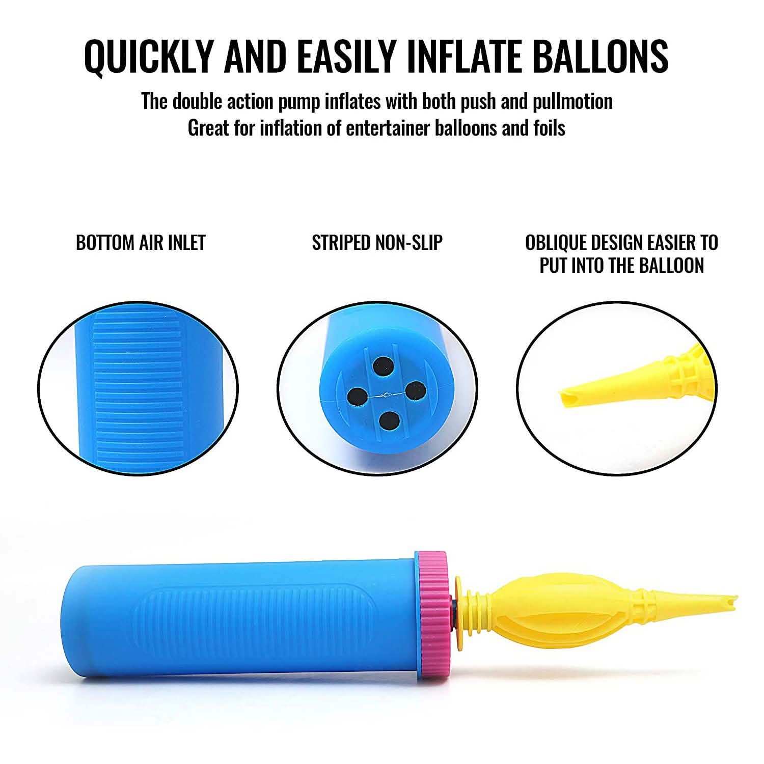 Balloon Pump Plastic Hand Held DailySale