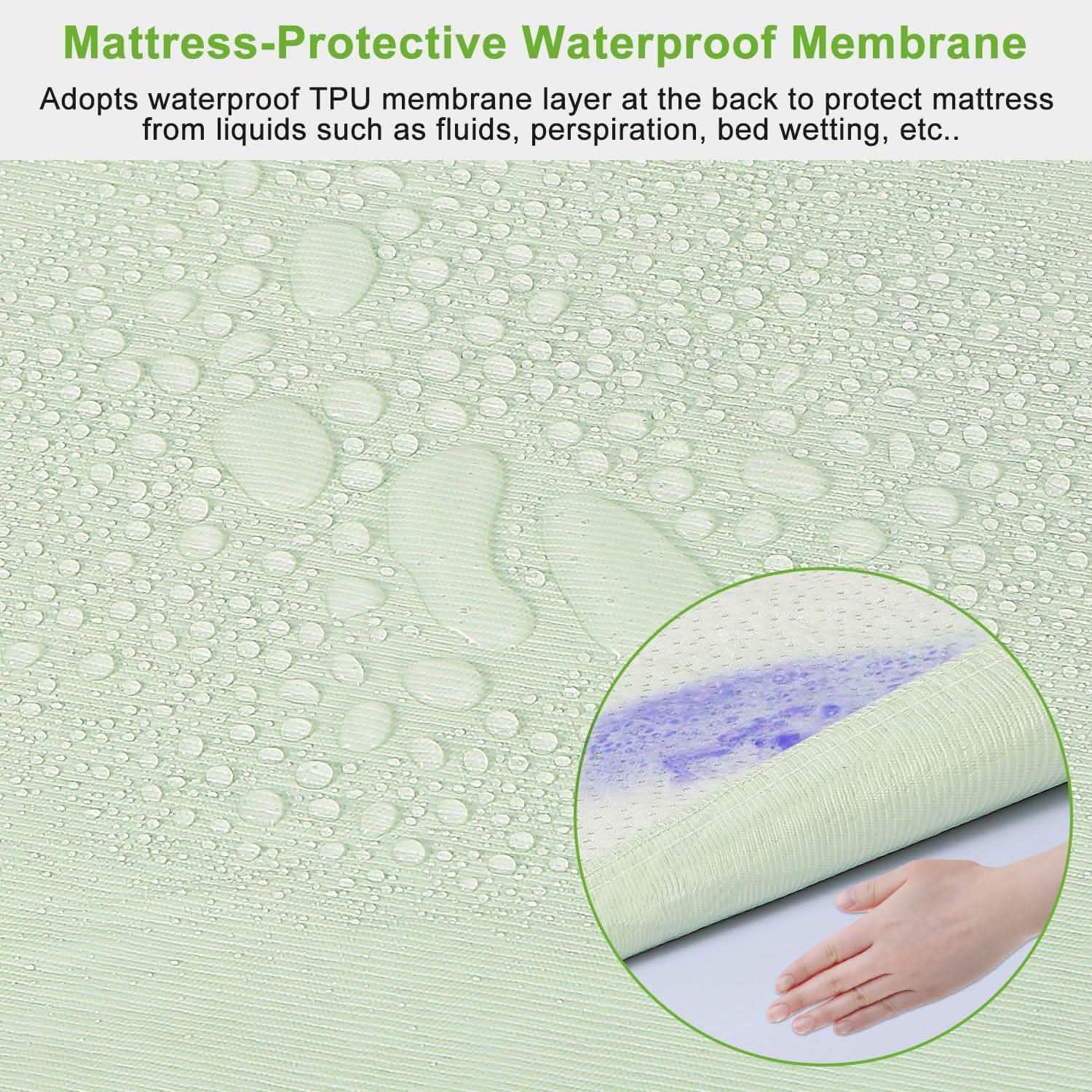 Bamboo Mattress Protector Hypoallergenic Waterproof Mattress Pad Cover DailySale