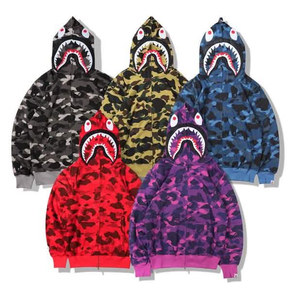 Camouflage Thin Hooded Zipper Jacket Shark Jacket DailySale