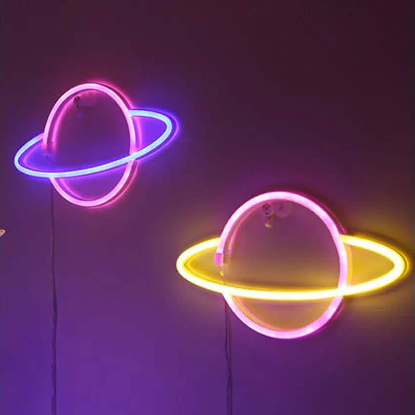 Battery USB LED Neon Light Wall Signs Night Home Decor DailySale