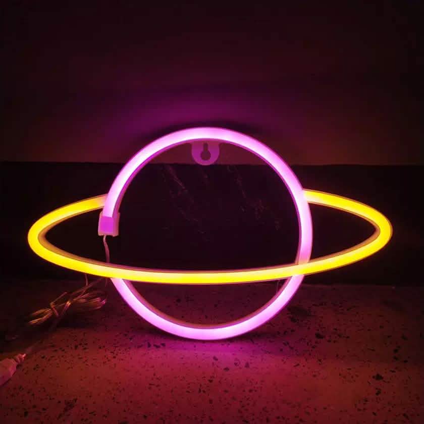 Battery USB LED Neon Light Wall Signs Night Home Decor DailySale