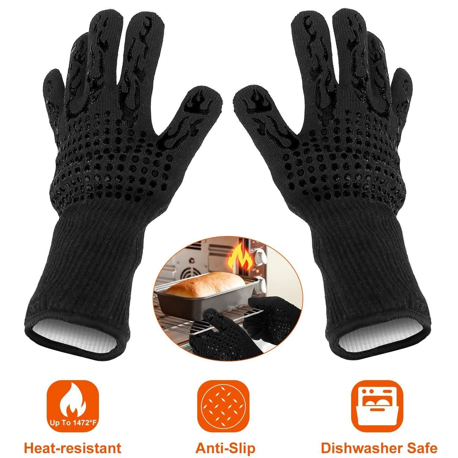 BBQ Gloves 1472¬∞F Heat Resistant Grill Gloves Anti-slip DailySale
