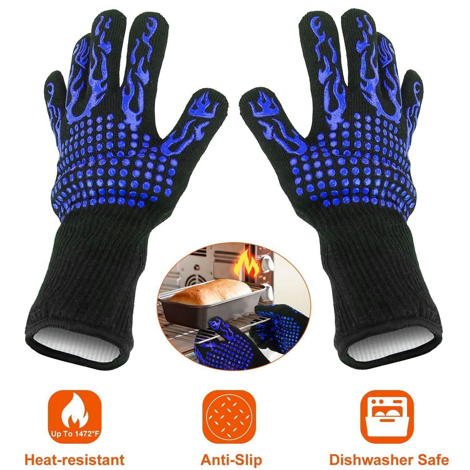BBQ Gloves 1472¬∞F Heat Resistant Grill Gloves Anti-slip DailySale