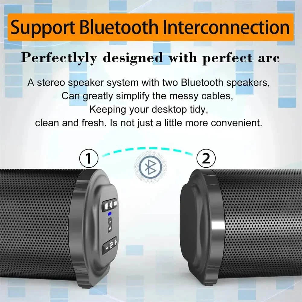 4D Surround Stereo Speakers – Wireless & USB, High-Fidelity Subwoofer, Party & Home Theater, Plug-and-Play DailySale