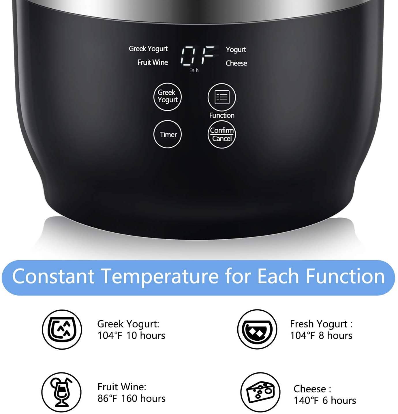 Bear Yogurt Maker Machine with Stainless Steel Inner Pot DailySale