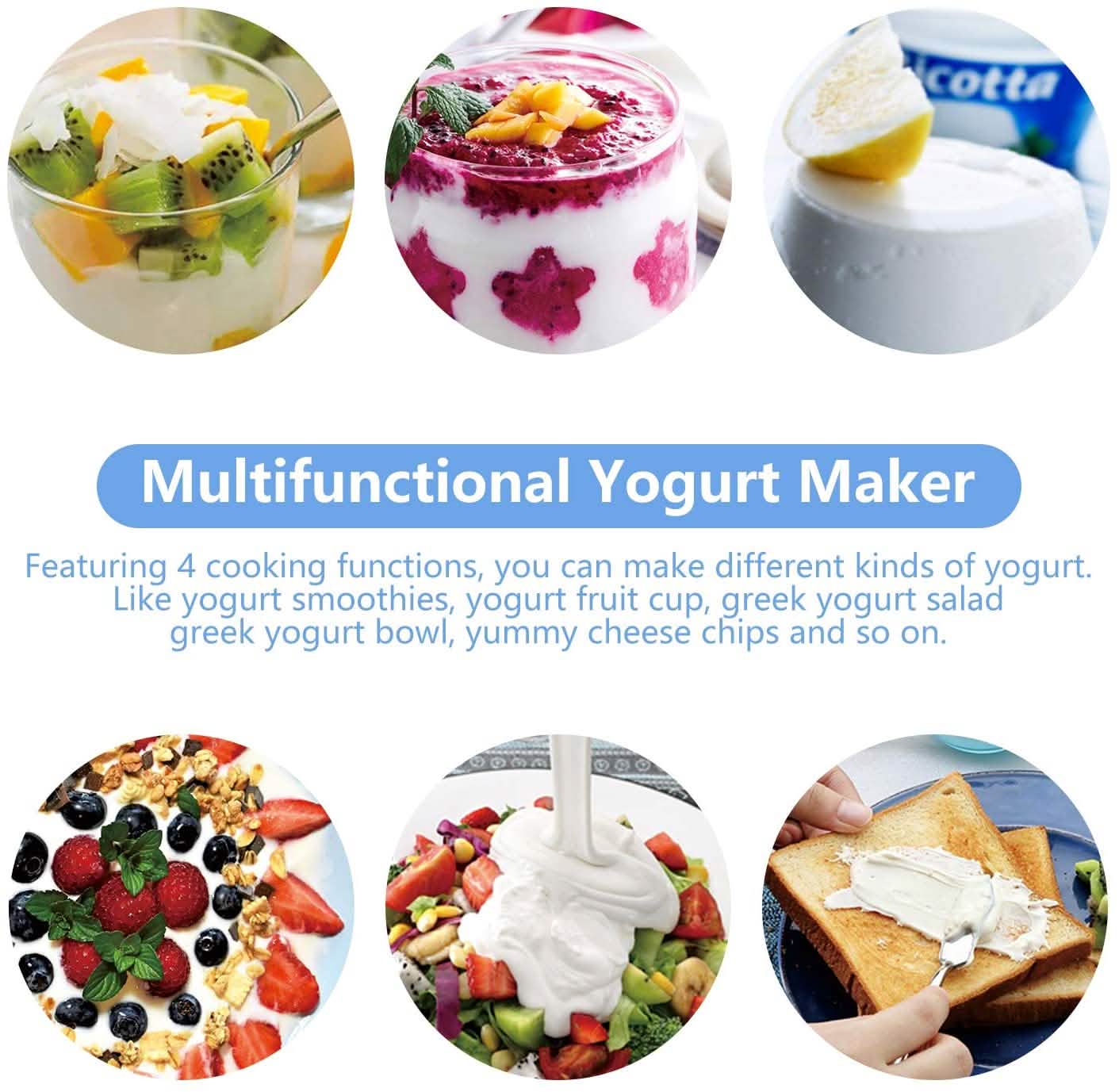 Bear Yogurt Maker Machine with Stainless Steel Inner Pot DailySale