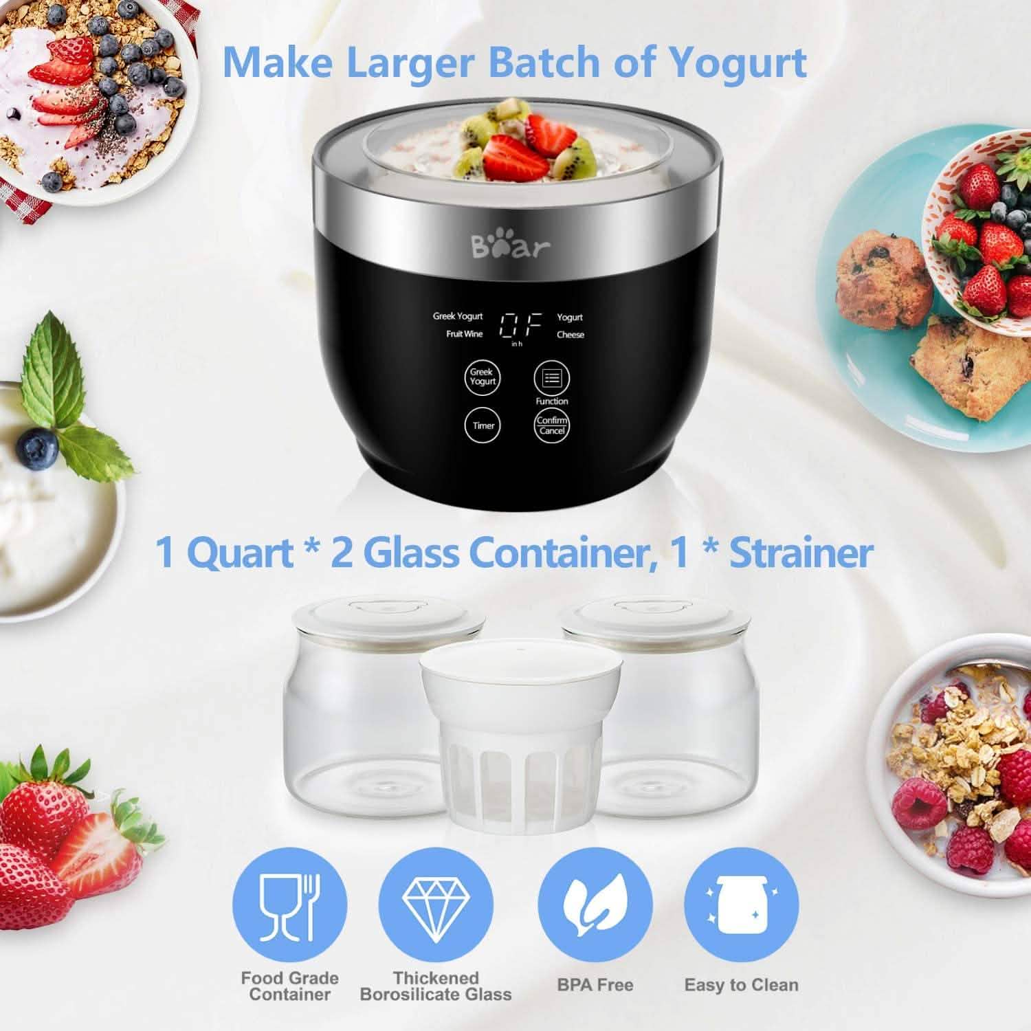 Bear Yogurt Maker Machine with Stainless Steel Inner Pot DailySale