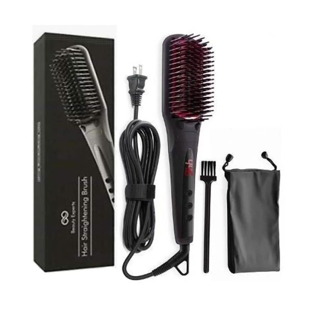 Beauty Experts Ceramic Ion Hair Straightening Brush DailySale