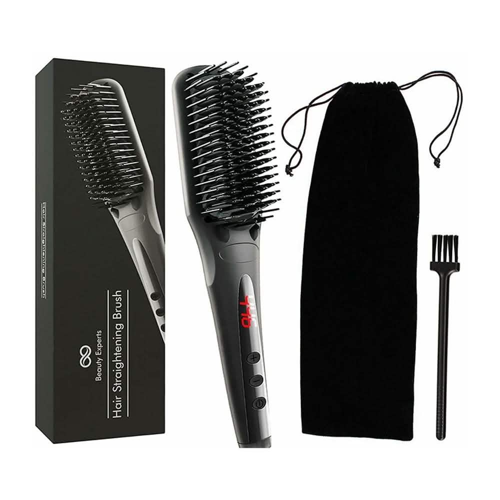 Beauty Experts Ceramic Ion Hair Straightening Brush DailySale
