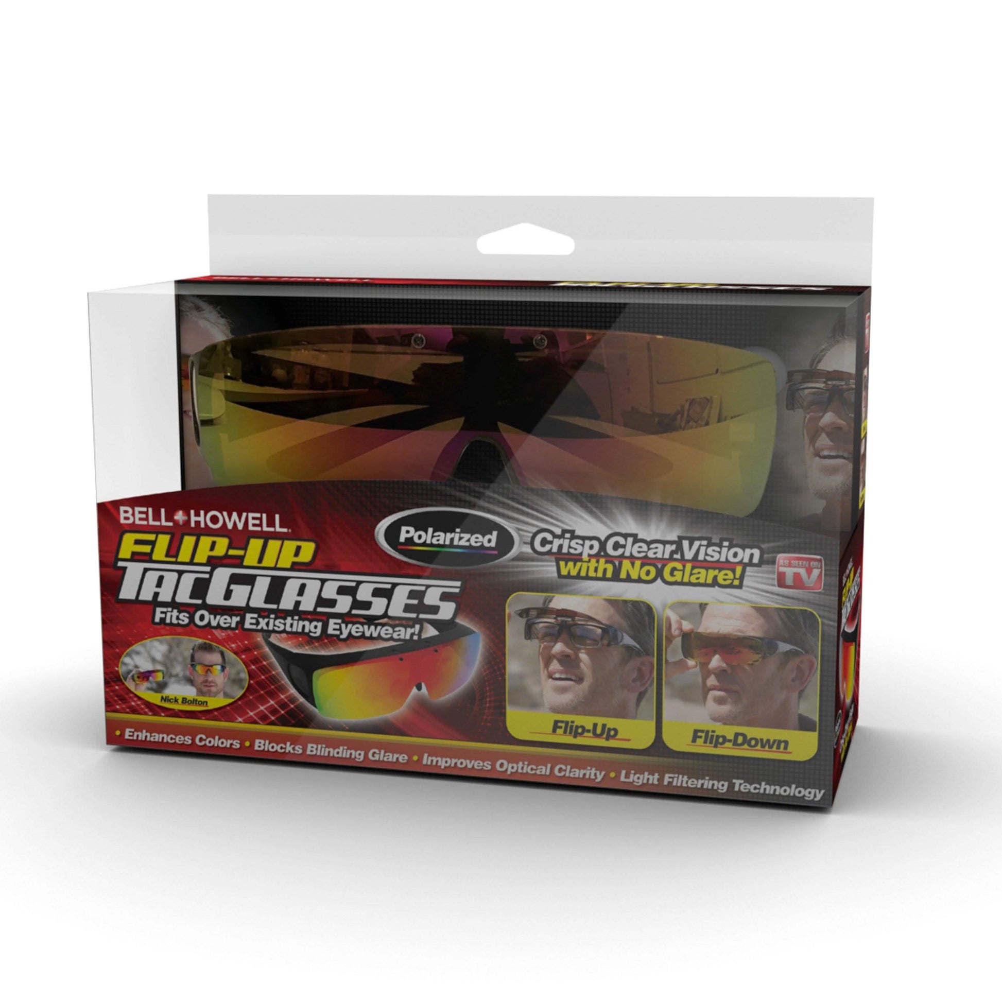 Bell + Howell Flip-Up Tacglasses Give Crisp Clear Vision without any Glare DailySale