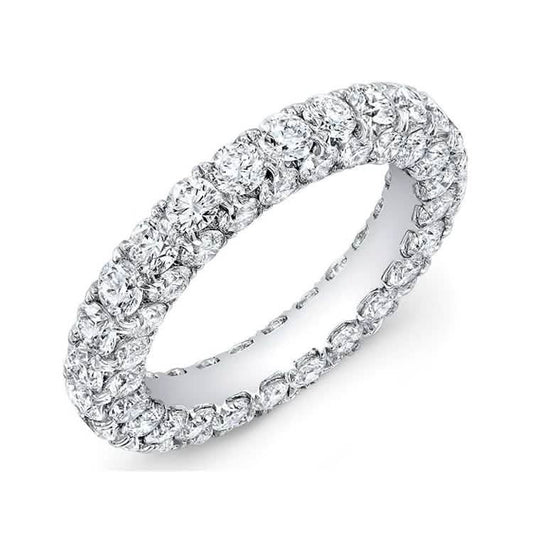 3-Row Cubic Zirconia Eternity Ring DailySale