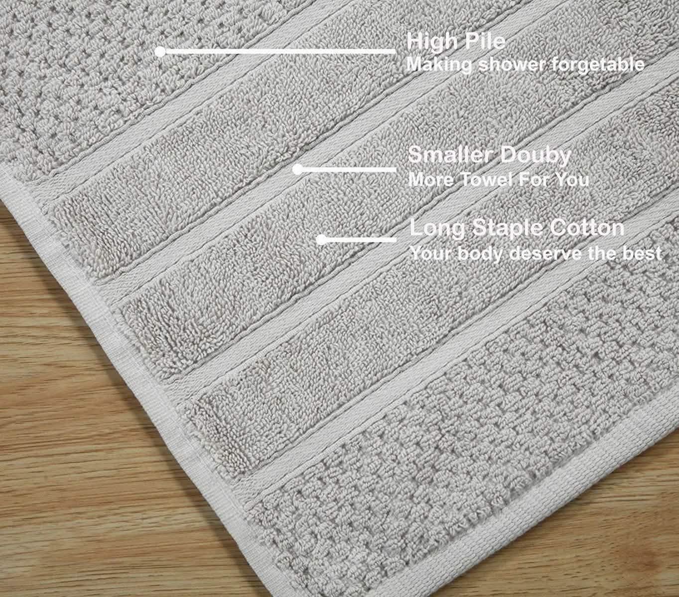 Bibb Home 6-Piece Egyptian Cotton Zero Twist Towel Set DailySale