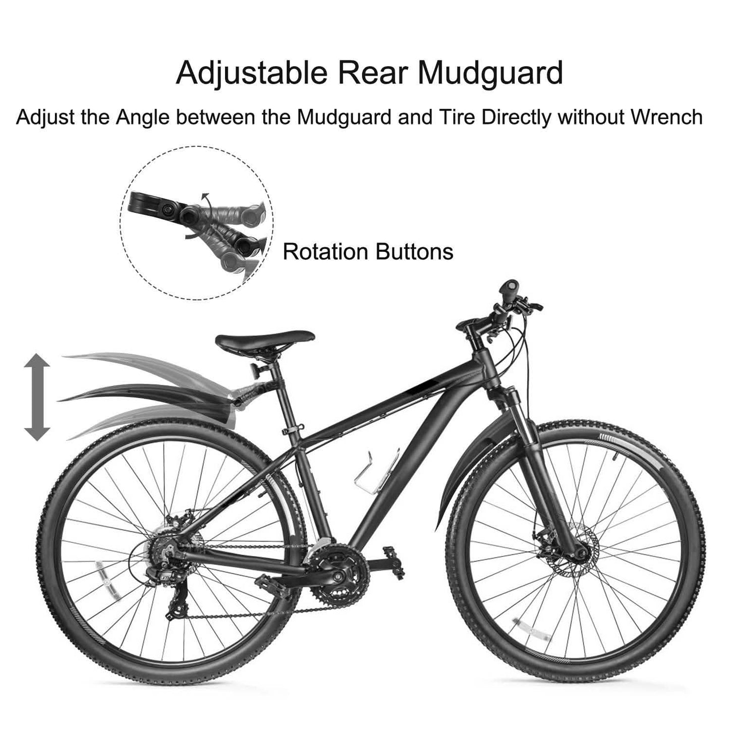 Bicycle Fender Set Adjustable Mudguards DailySale
