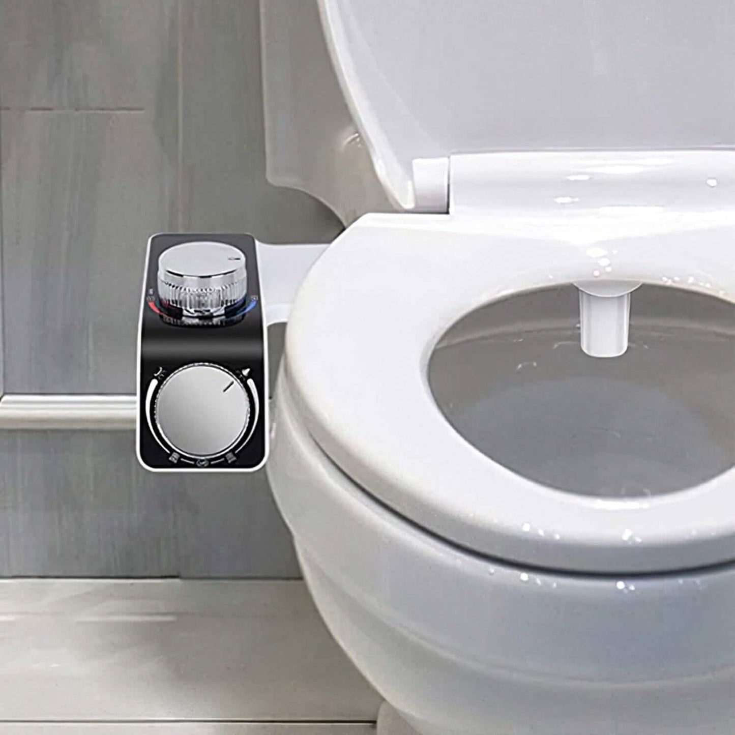 Bidet Attachment Non-Electric Fresh Water Sprayer with Self Cleaning Dual Nozzle DailySale