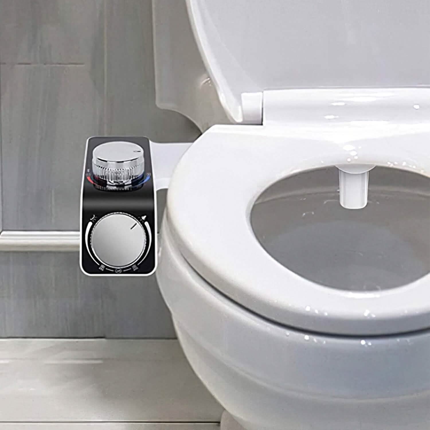 Bidet Attachment Non-Electric Fresh Water Sprayer with Self Cleaning Dual Nozzle DailySale