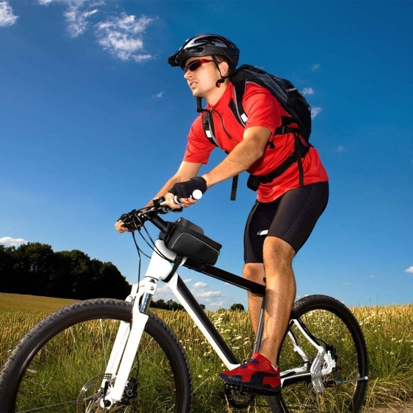 Bike Phone Front Frame Bag with Touch Screen Sun-Visor DailySale