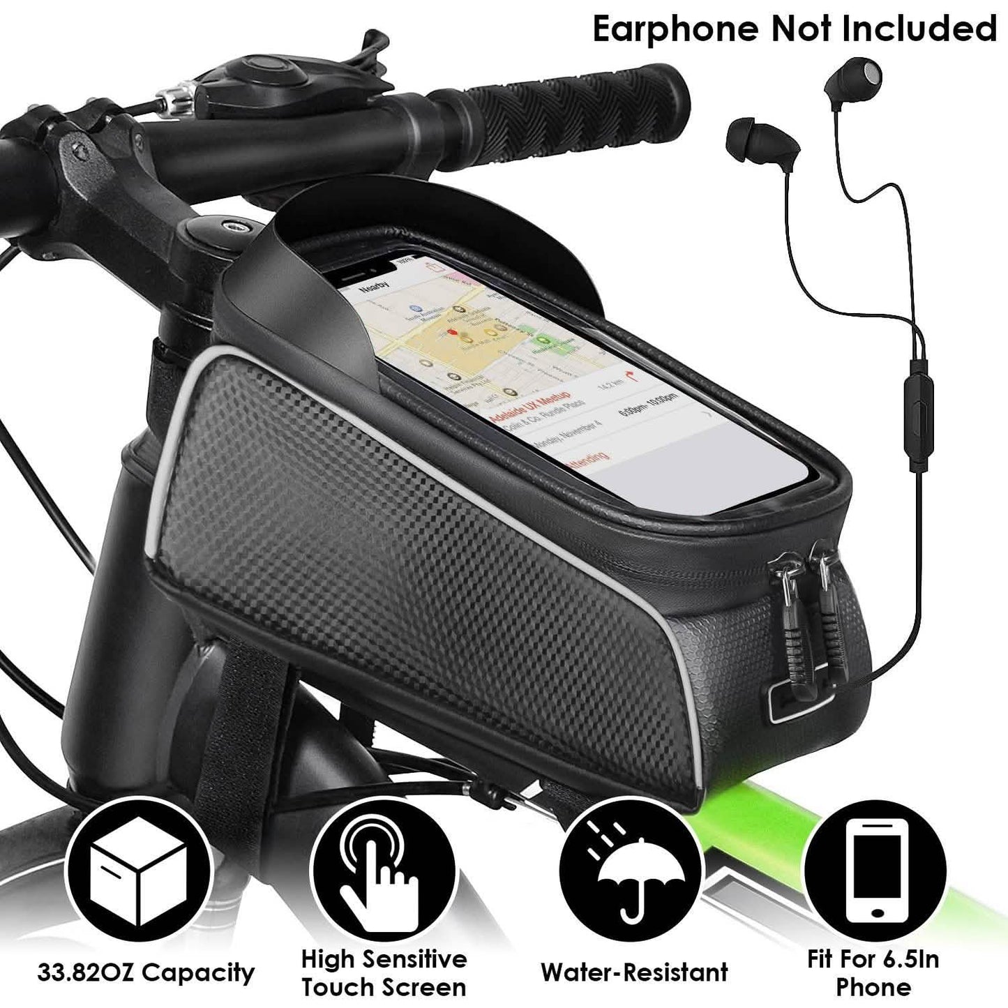 Bike Phone Front Frame Bag with Touch Screen Sun-Visor DailySale