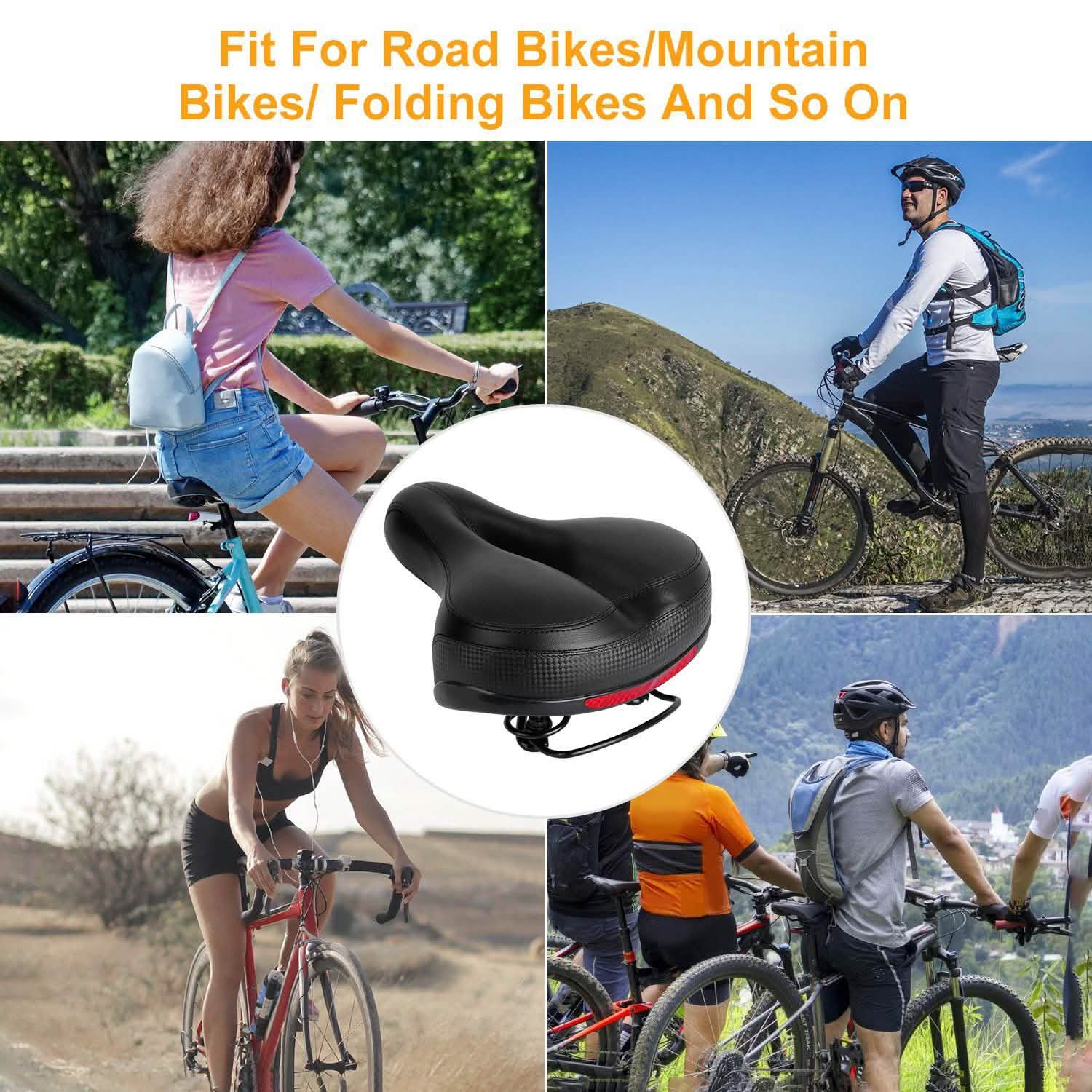 Bike Seat Water Resistant Bicycle Padded Saddle Wear DailySale