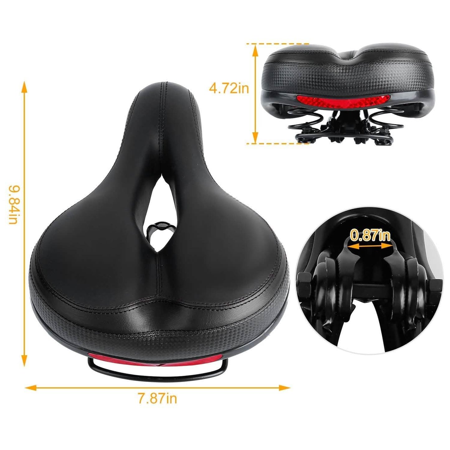 Bike Seat Water Resistant Bicycle Padded Saddle Wear DailySale
