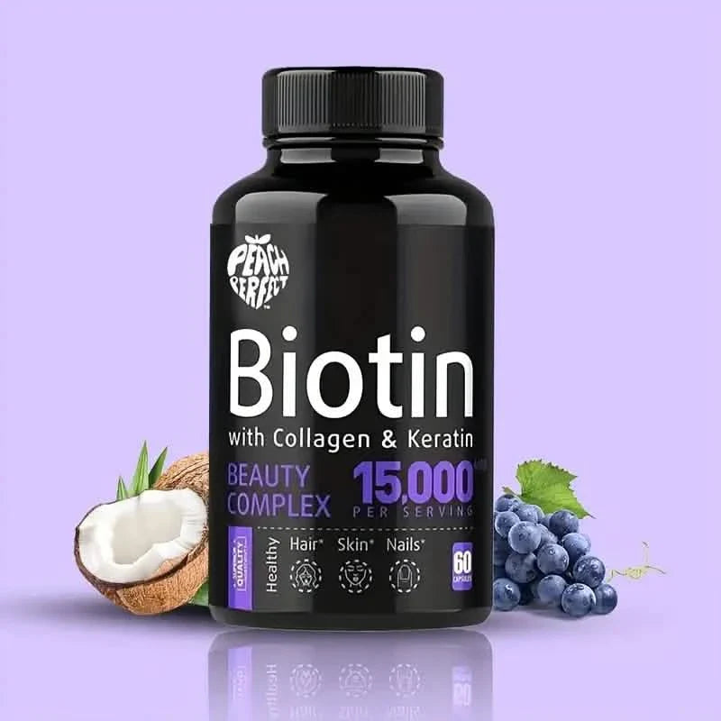 Biotin Capsules Multivitamin Collagen Keratin Supplement Hair Skin And Nail Vitamin DailySale