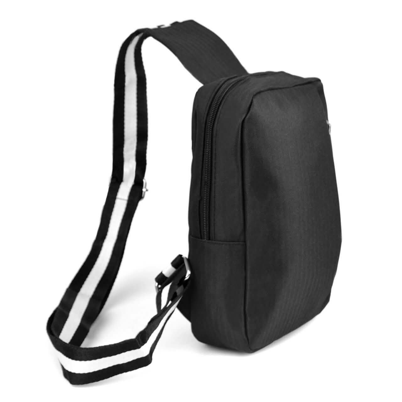 Black Crossbody Shoulder Sling Bag with USB Charging Port DailySale