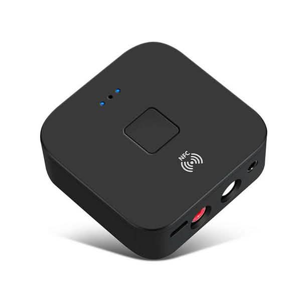 Black Wireless Bluetooth Receiver 5.0 aptX LL RCA NFC 3.5mm Jack Aux Audio Adapter DailySale