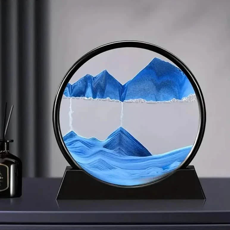 Blue Quicksand Art Glass Ornament - 3D Moving Sand Painting DailySale