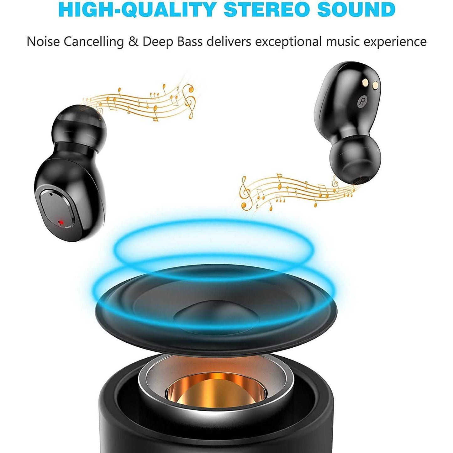 Bluetooth 5.0 Wireless Earbuds with 2000mAh Charging Case Stereo Headphones DailySale