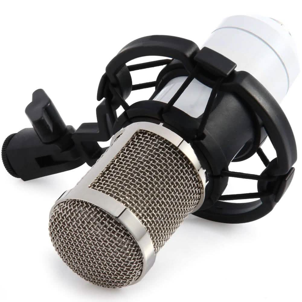 BM-800 Condenser Sound Recording Microphone with Shock Mount for Radio Braodcasting DailySale