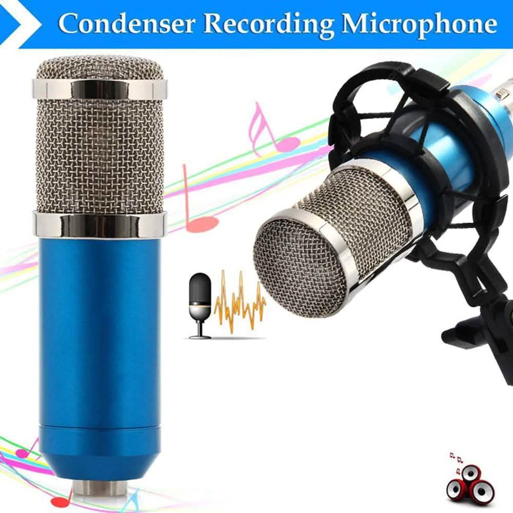 BM-800 Condenser Sound Recording Microphone with Shock Mount for Radio Braodcasting DailySale