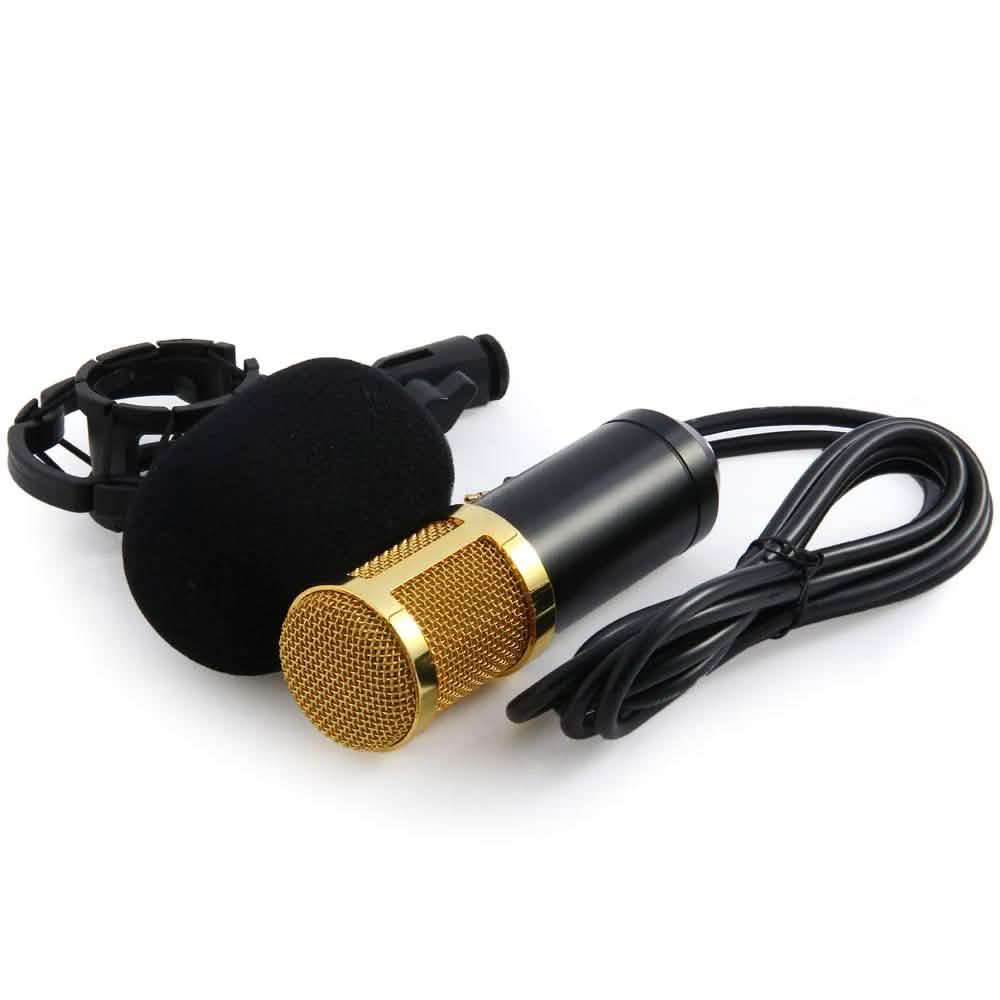 BM-800 Condenser Sound Recording Microphone with Shock Mount for Radio Braodcasting DailySale