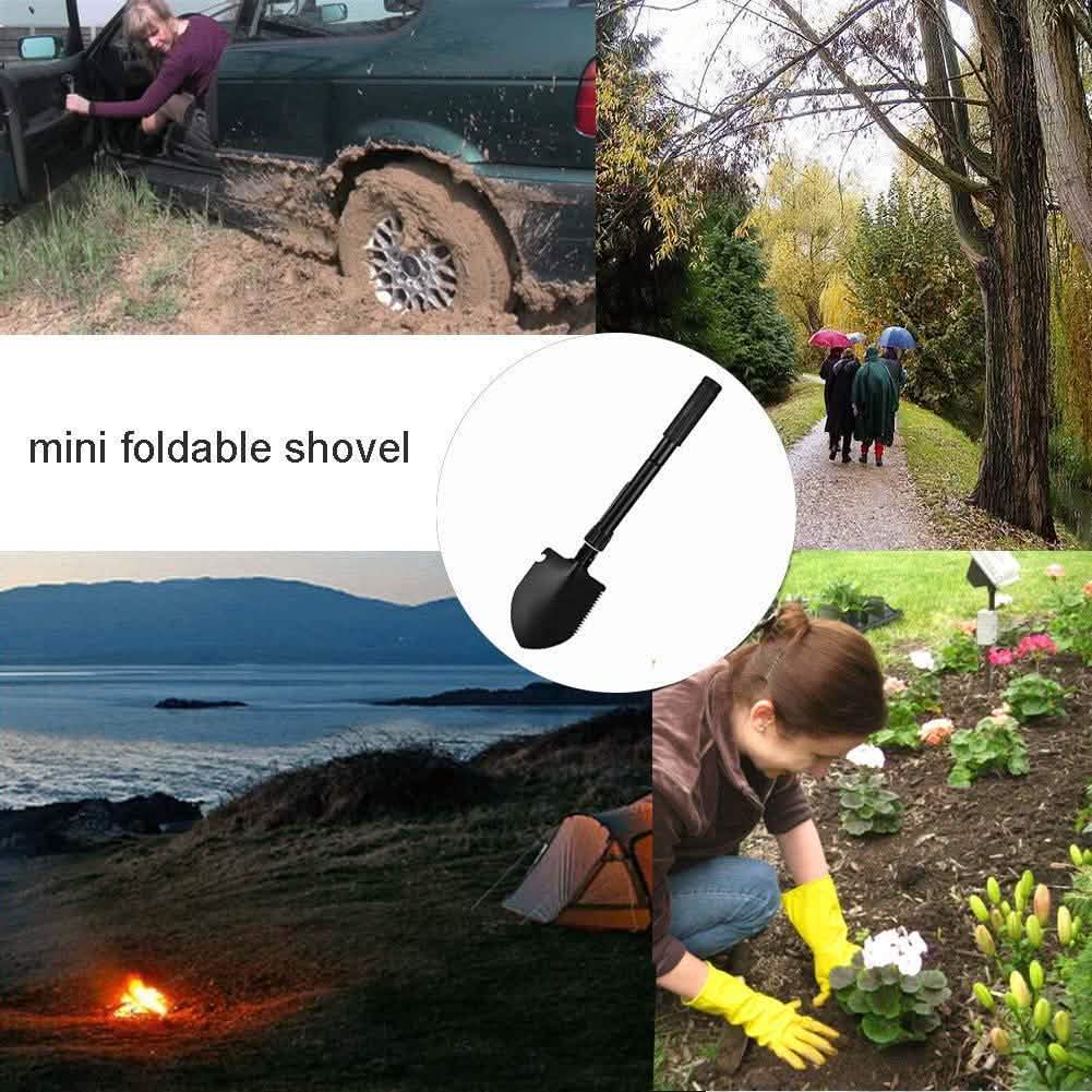 BoBKY - Multifunction Folding Military Shovel With Carrying Bag DailySale