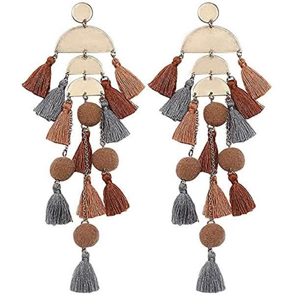 Boho Long Tassel Fringe Earrings DailySale