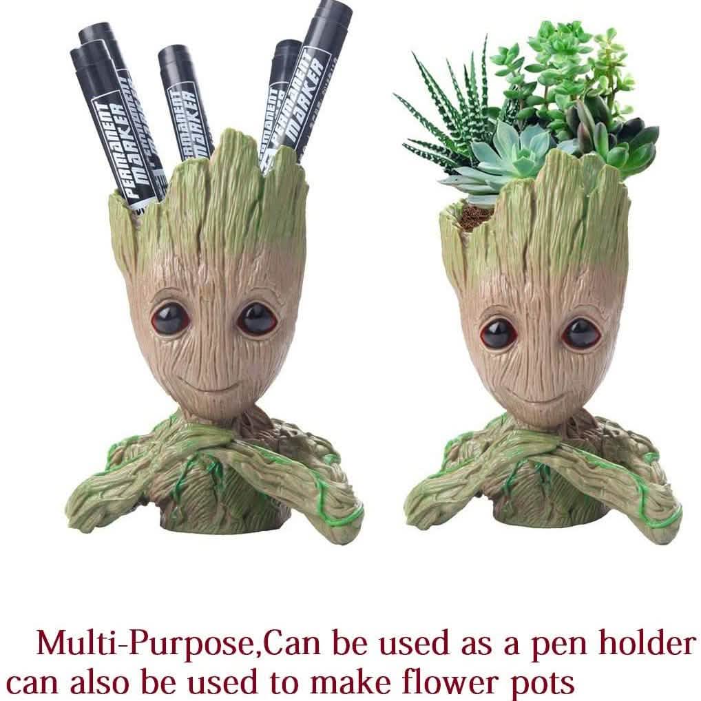 Boxod Treeman Baby Groot Succulent Flower Pot with Hole Pen Holder DailySale