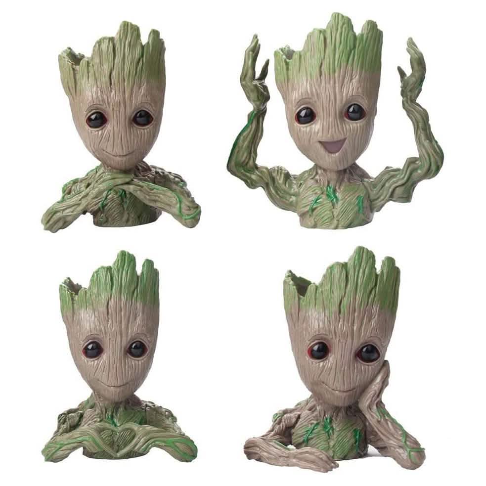 Boxod Treeman Baby Groot Succulent Flower Pot with Hole Pen Holder DailySale